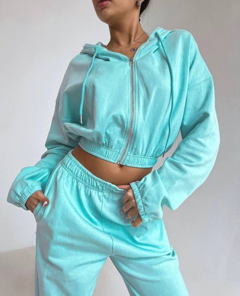 Костюм женский двухнитка (штаны и кофта) RAZ-1455 (42 - 50 р.) Ментол RAZ-1455 фото