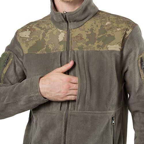 Куртка флісова Bikatex-4, олива, розм. 2XL, вставка на плечах. 090857XXL фото