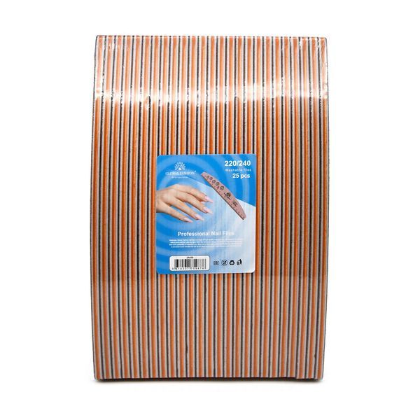 Nail file with ruler, 220/240, rose 25570 фото
