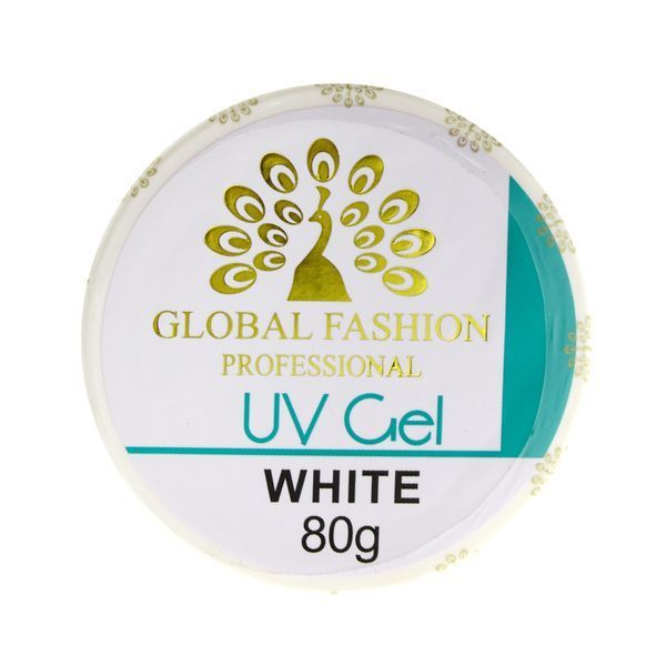 Гель Global Fashion 80 gr white Гель Global Fashion 80 gr white 1897 фото