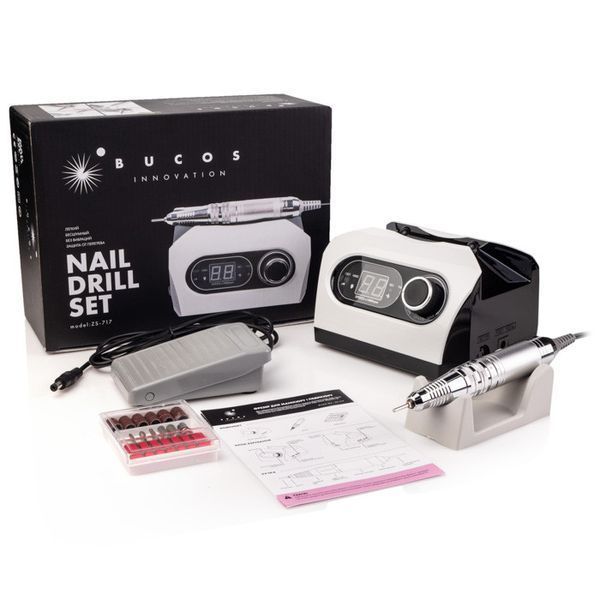 Фрезер для манікюру Bucos Nail Drill ZS-717 PRO White 65 Ват, 35 000 об 2970677163 фото