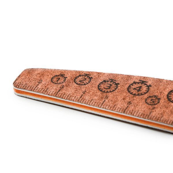 Nail file with ruler, 220/240, rose 25570 фото