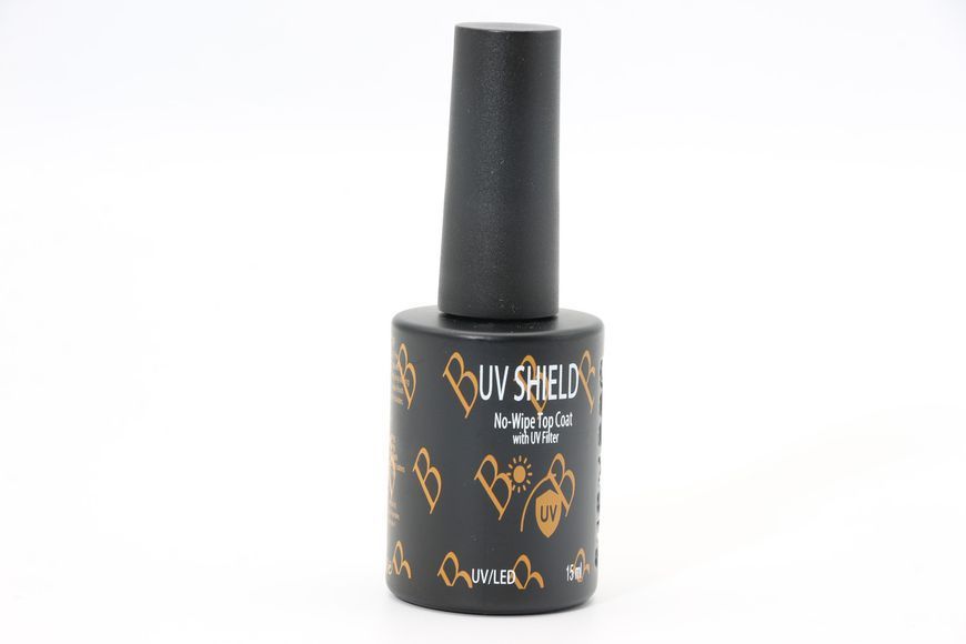 Топ УФ-захист UV SHIELD no-wipe top coat 15 ml Bee Nails 26746 фото