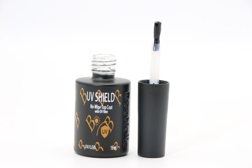 Топ УФ-захист UV SHIELD no-wipe top coat 15 ml Bee Nails 26746 фото