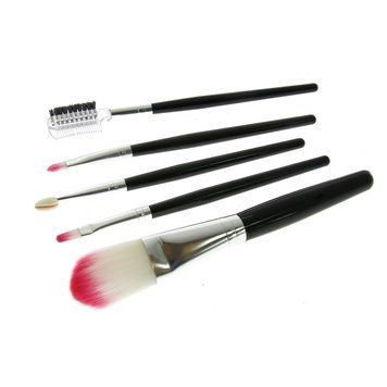 Набор кистей для макияжа 5 шт Global Fashion Cosmetic Brush, черная ручка 11799 фото