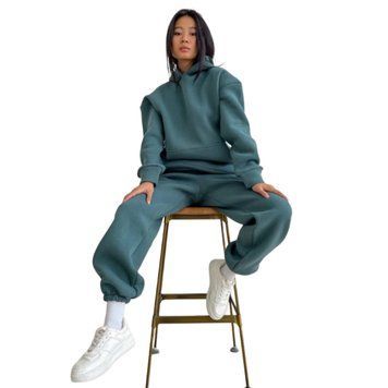 Костюм кенгуру женский трёхнитка на флисе (штаны и кофта) RAZ-918 (42 - 52 р.) Фисташка RAZ-918 фото