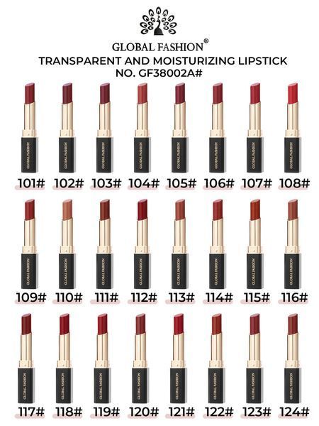 Помада для губ Transparent and Moisturizing Global Fashion, GF38002A #123 24314 фото