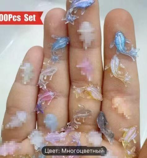 3D volumetric figures for manicure, set D25 25490 фото