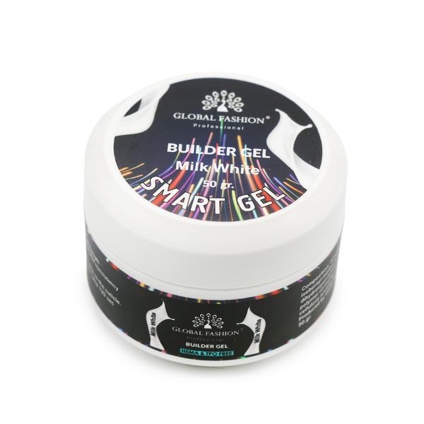 Smart Gel 50 г milk двофазний, для моделювання нігтів 26234 фото