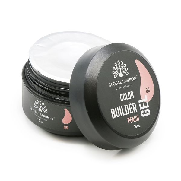 Gel for modeling nails 15 g, Color Builder Gel 09- Peach 19785 фото