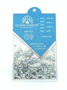 Декор для нігтів 3D (ромбики) Swarovski Global Fashion Green foil Diamond 14549 фото