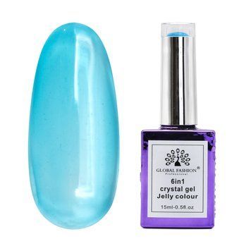Gel build-up 6 in 1 crystal gel jelly color, 15 ml, 6604 23754 фото
