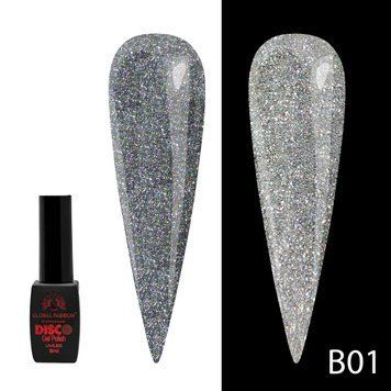 Гель-лак Disco Gel Polish, Global Fashion, светоотражающий, 8 мл, B01 12223 фото