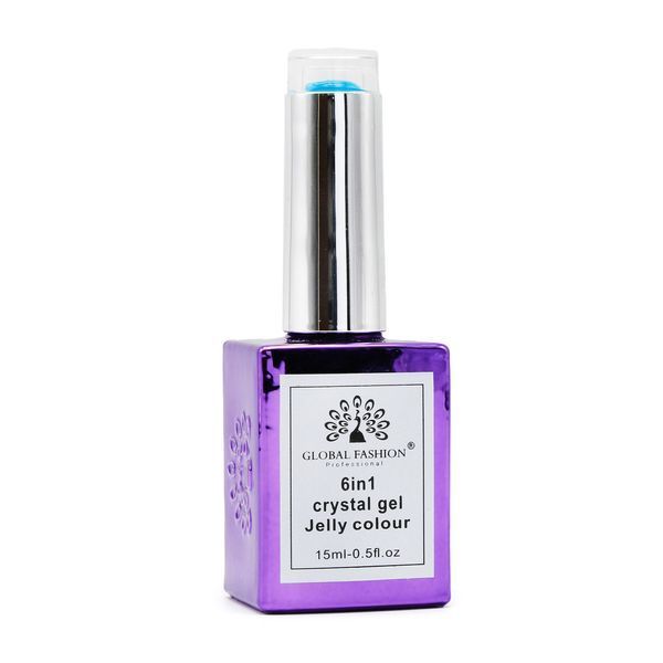 Gel build-up 6 in 1 crystal gel jelly color, 15 ml, 6604 23754 фото