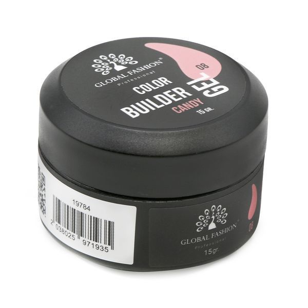 Gel for modeling nails 15 g, Color Builder Gel 08- Candy 19784 фото