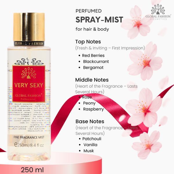 Мист для тела, Global Fashion, Very Sexy, 250ml 25066 фото