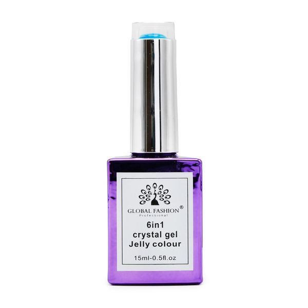 Gel build-up 6 in 1 crystal gel jelly color, 15 ml, 6604 23754 фото