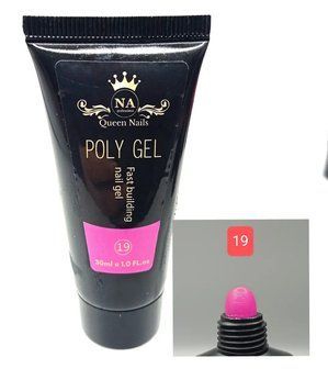 Полігель (акригель) для нігтів Queen Nails No 19, 30 мл 2970678246 фото