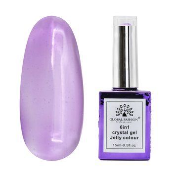 Gel build-up 6 in 1 crystal gel jelly color, 15 ml, 6606 23756 фото