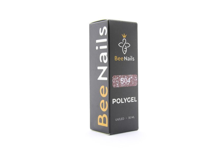 Poly-gel Bee Nails с глиттером #S04, 30г 24777 фото