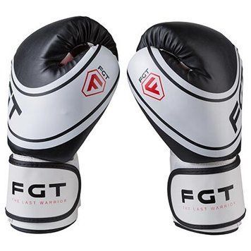 Боксерські рукавички FGT 2177, Flex, 12 oz, чорний/білий FT-2177/12 фото