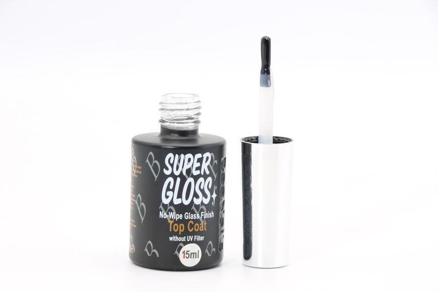 Топ супер глянсовий Super Gloss top coat 15 ml Bee Nails 26745 фото