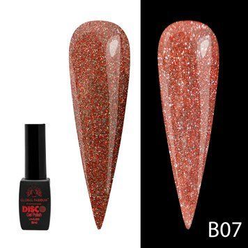 Гель-лак Disco Gel Polish, Global Fashion, светоотражающий, 8 мл, B07 12229 фото