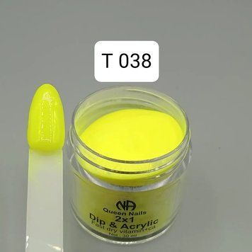 Акрилова пудра 2&times;1 dip & acrylic Queen Nails Т 038, 10 г 2970678298 фото