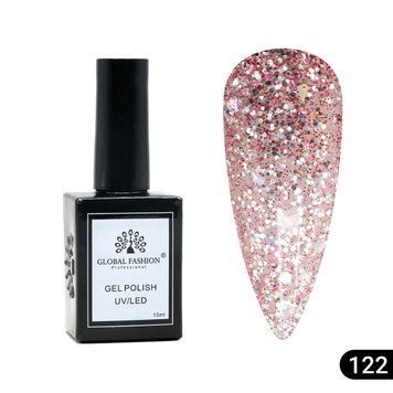 Гель лак Global Fashion, Gel polish&nbsp;15&nbsp;ml,&nbsp;122 23959 фото
