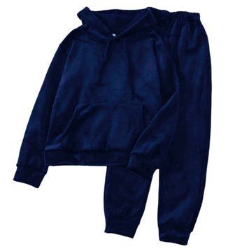 Костюм кенгуру женский велюровый (штаны и худи) RAZ-750 (42 - 52 р.) Тёмно-синий RAZ-750 фото