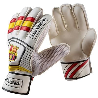 Вратарские перчатки Latex Foam FC BARCS, бело-жёлтый, размер 5 GG-BR5 фото