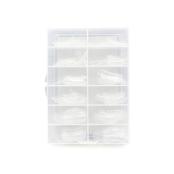 Верхние многоразовые формы арочный квадрат Nail Plastic Form System, 120 шт 16917 фото
