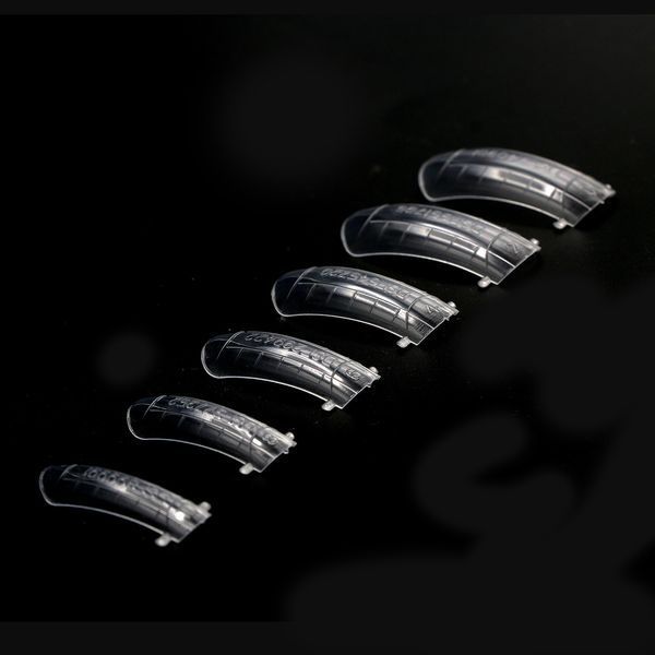 Верхние многоразовые формы арочный квадрат Nail Plastic Form System, 120 шт 16917 фото