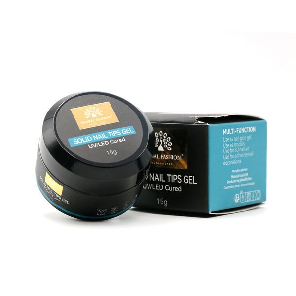 Гель для гелевых типс в баночке Solid Nail Tips Gel 15 г 24596 фото