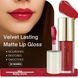 Стійкий, матовий блиск для губ Velvet lasting matte long lasting lip gloss, Global Fashion, GF38006 #104 24917 фото 2