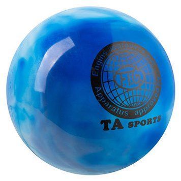 М'яч гімнастичний TA SPORT, 400 грамів, 19 см Мармуровий синій TA400-1 фото