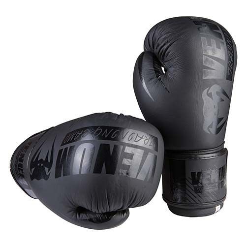 Боксерські рукавички Venum TrainingCamp, матова шкіра, 13 oz, чорний. VM3215/12BK фото
