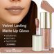 Стійкий, матовий блиск для губ Velvet lasting matte long lasting lip gloss, Global Fashion, GF38006 #106 24919 фото 2