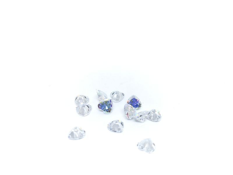 Камені Swarovski серце 12 шт 9308 фото