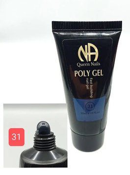 Полігель (акригель) для нігтів Queen Nails No 31, 30 мл 2970678251 фото
