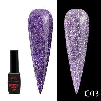Гель-лак Disco Gel Polish, Global Fashion, светоотражающий, 8 мл, C03 12237 фото