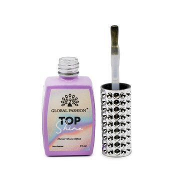 Топ для ногтей с эффектом втирки &laquo;TOP SHINE&raquo; без липкого слоя, 12 мл, #12 23130 фото
