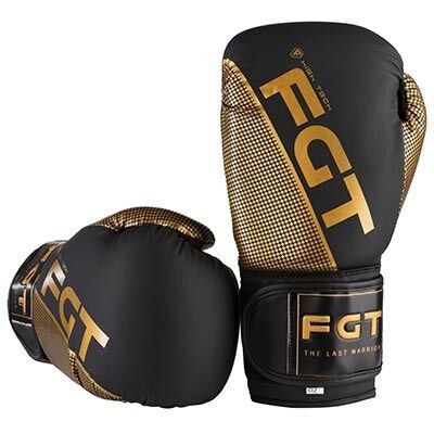 Боксерські рукавички FGT 2560, Flex, 12 oz, чорний/золото FT-2560/12 фото