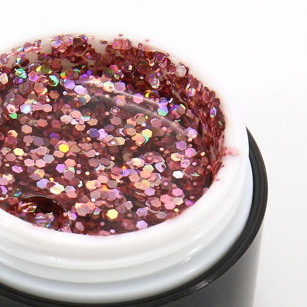 Гліттер гель Global Fashion 5 гр, Glitter gel 06 6099 фото