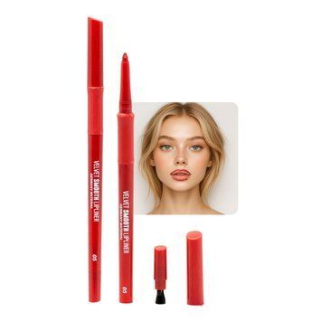 Гелевый карандаш для губ, Global Fashion, velvet smooth lipliner, 05 25024 фото
