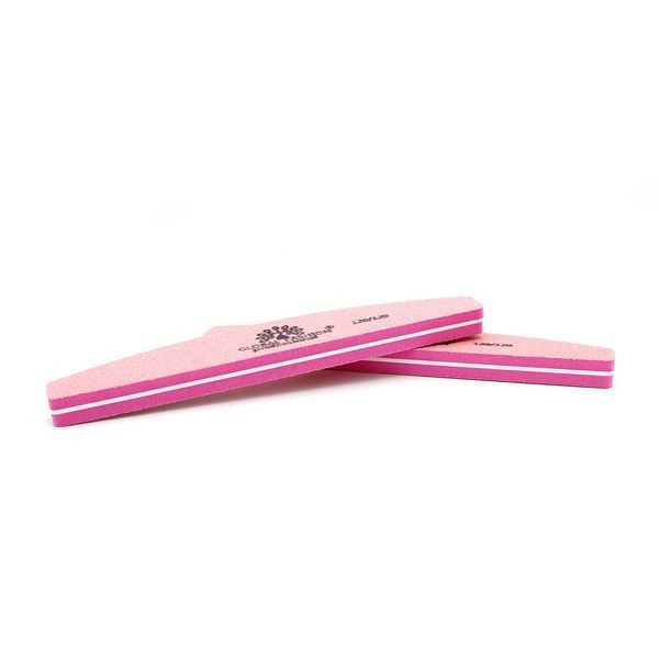 Пилка баф для нігтів Global Fashion 120/120, pink 16905 фото