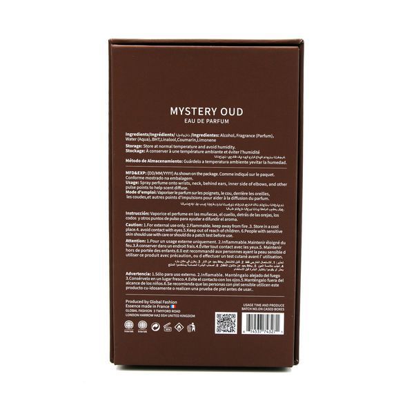 Парфюмированная вода Mystery Oud от Global Fashion, 100 мл (для него) 24181 фото