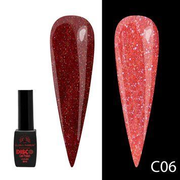 Гель-лак Disco Gel Polish, Global Fashion, светоотражающий, 8 мл, C06 12240 фото