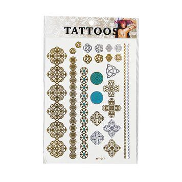 Тату наклейка для тіла Metal Tattoo Stickers NVT-017 13859 фото