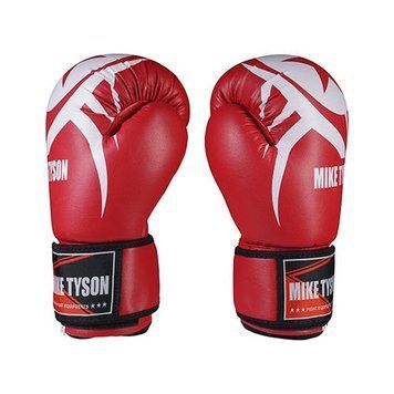 Боксерські рукавички Mike Tyson, PVC, 10 oz, червоний MT1707/101 фото